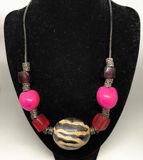 Collana etnica girocollo osso