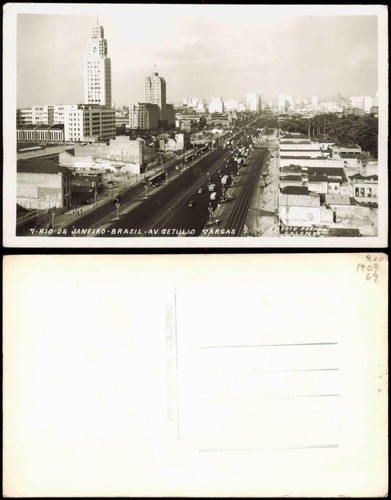 Cartolina rio janeiro av - de,