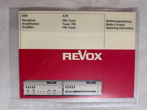 Revox manuale istruzioni - revox,