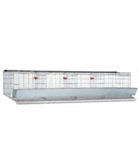 Gabbia galline ovaiole, 207/60cm completo di mangiatoia ed abbeveratoio