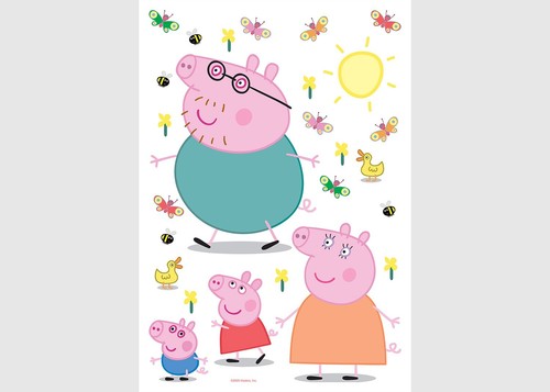 Peppa pig grande adesivi set - grande,