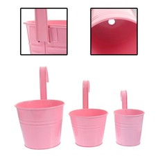  3 Pcs Vasi Fiori Da Appendere Esterno Porta Secchio Di Decorativi