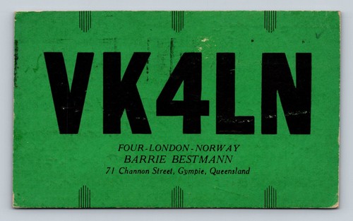 Radioamatore qsl vk4ln - radioamatore,