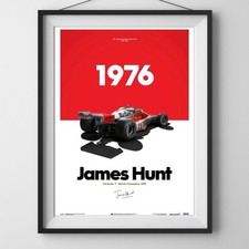 Poster james hunt classico - james,