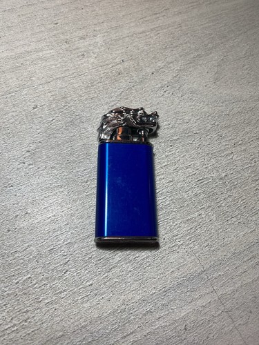 Accendino vintage blu - accendino,