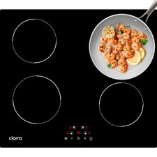 CIARRA Piano Cottua a Induzione 4 Fuochi Fornello Induzione con Controllo Touch