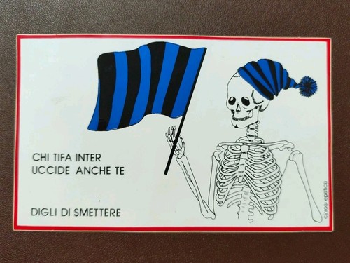 Adesivo ultras milan cirrosi - adesivo,