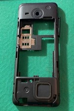 Nokia 206 middle cover black -