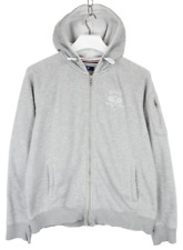 Gant Felpa Donna XL Con Zip Completa Logo Tasche Melange