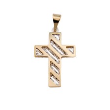 Pendente Croce Oro Giallo e