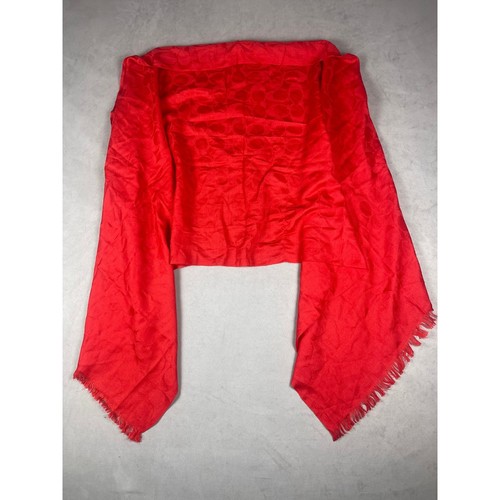 Sciarpa jacquard coach rossa - sciarpa,