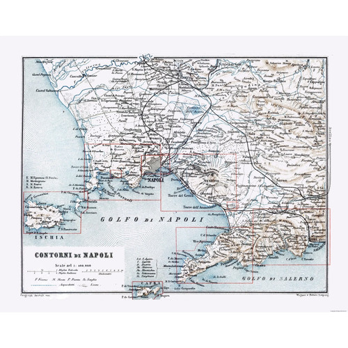 Mappa storica napoli - storica,