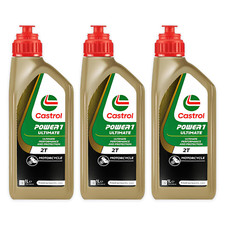 3 LITRI OLIO MISCELA CASTROL POWER 1 ULTIMATE 2T 100% SINTETICO API TC JASO FD