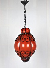 Sospensione Lanterna Veneziana 1970 Murano Vintage