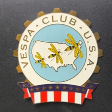 VINTAGE VESPA CLUB USA PLACCA