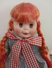 Vintage Furga Teresa Italian Doll 23" Red Hair Green Eyes Original Clothes HTF