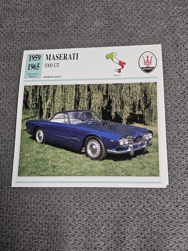 Maserati 5000 storia e - 5000, gt