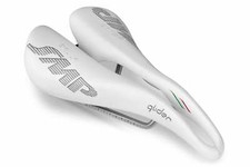 Selle SMP Sella Aliante con Guide in Acciaio (Bianco)