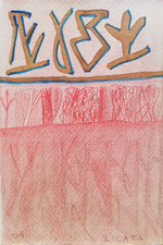 RICCARDO LICATA: Raro Acquerello su Carta, Firmato, Datato, Archiviato. STUPENDO