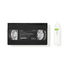 NASTRO PULISCI TESTINE VHS KIT PULIZIA 20 ML VIDEOREGISTRATORE VIDEOCASSETTE