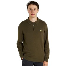 Polo lyle & scott Man 2023 KN1926V Cotone Wool Lana Inverno 2023 OLIVE 95 €