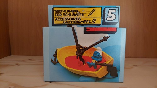 Smurf boat set with - , box
