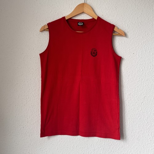 Top smanicato rosso scorpion - top,