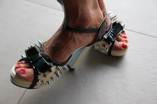 High heels pumps with spikes - heels,