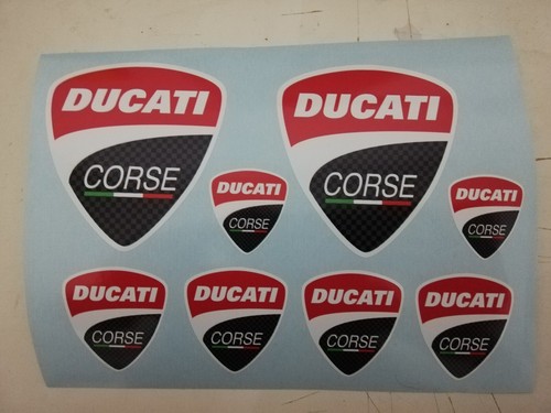 Kit adesivi scudetto ducati - adesivi,