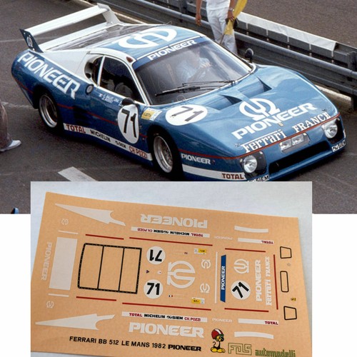 Decals ferrari 512 mans - decals,