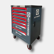 Carrello da Officina Hüttenberg 8 Cassetti, Nero/Rosso, Acciaio Robusto, Nuovo