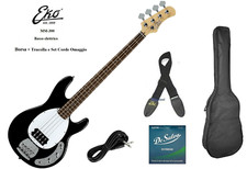 EKO MM300 BLACK BASSO ELETTRICO tipo Music Man MM 300 NERO CON BORSA + TRACOLLA