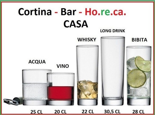 Bicchiere cortina bormioli - bicchiere,