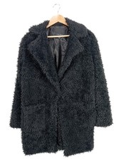 AMISU Pelliccia Donna Cappotto Taglia IT 40 nero stile casual