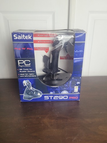 The saitek flight stick - the,