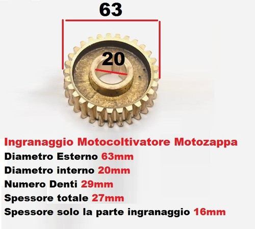 Ingranaggio vite senza - , fine