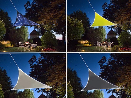 Tenda sole led triangolare - tenda,