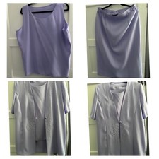 Abito donna lilla tre pezzi