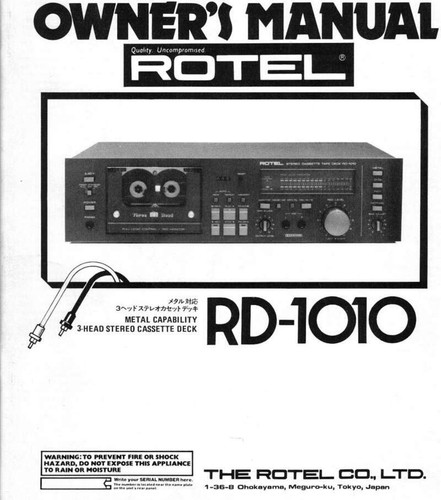 Rotel 1010 cassettiera - rd-1010,