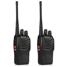BAOFENG BF-888S UHF WALKIE TALKIES 400-470MHz RADIO RICETRASMITTENTE 2 PEZZI NEW