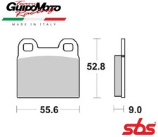 PASTIGLIE FRENO CARBON CERAMIC MOTO BMW R45/65 1978>1985 SBS 527 HF 6565270