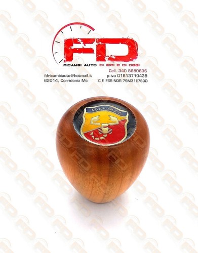 Pomello cambio legno con - in,