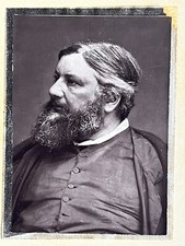 Etienne Carjat Photo Vintage Albuminée du Peintre Gustave Courbet en  1878