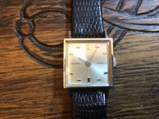 montre mécanique SARCAR GENÈVE Swiss made ancienne bracelet cuir noir