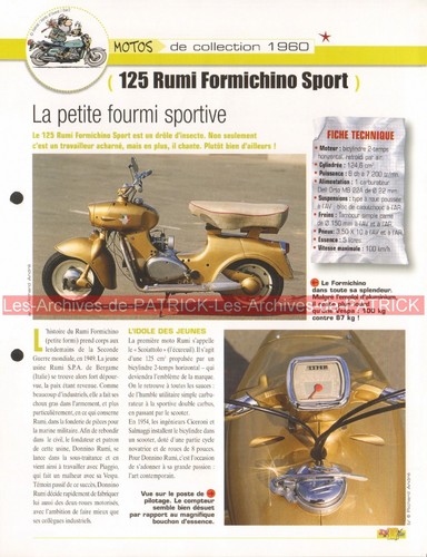 Rumi 125 formichino sport - rumi,