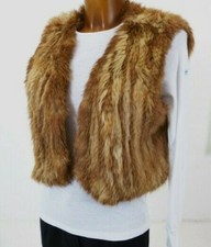 VERA PELLICCIA MAURITIUS BOLERO GILET VERA PELLICCIA TRICOT NUOVO