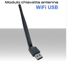 CHIAVETTA WIFI CON ANTENNA RICEVITORE WIRELESS ADATTATORE PENNA USB DECODER PC