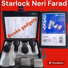 Per Jeep Renegade 2014  Kit Bulloni Antifurto NERI Starlock Farad Cerchi Lega 