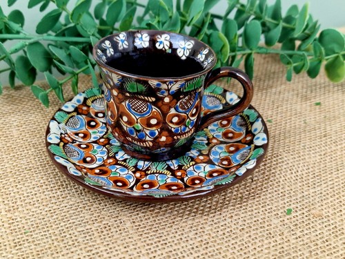 Antica tazza tè piattino - antica, da