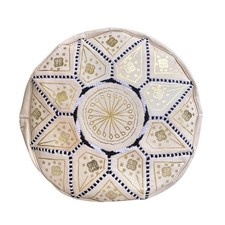 Pouf marocchino pelle - pouf,